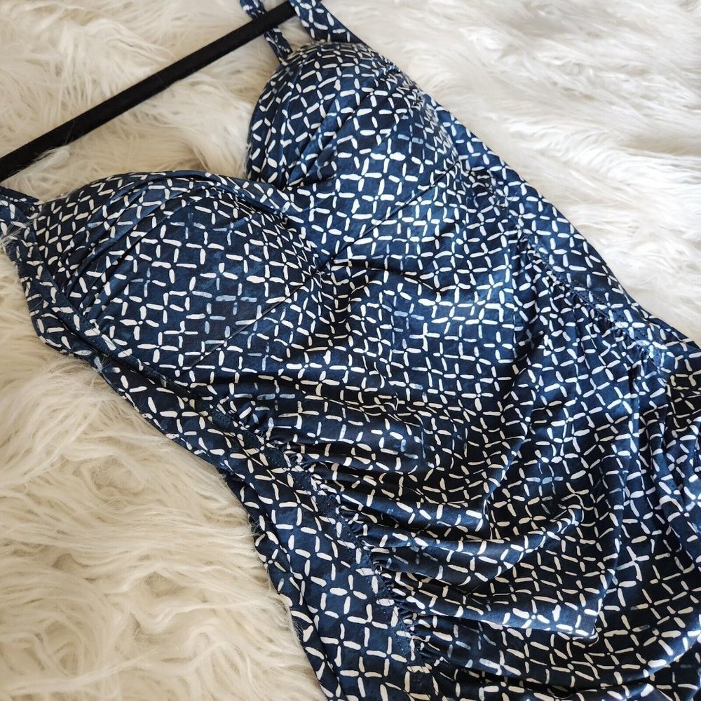 Nip Tuck Nautical Foil Twist Front Tummy Control … - image 7